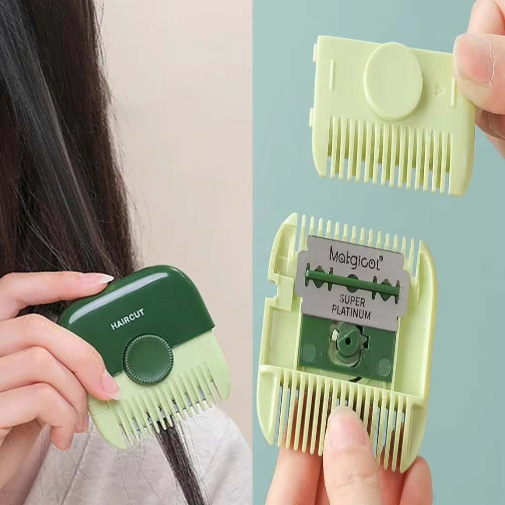 Transform Your Look with the 2-in-1 Hair Cutting Trimmer and Barber Comb - Perfect for Bangs and Thinning Hair!